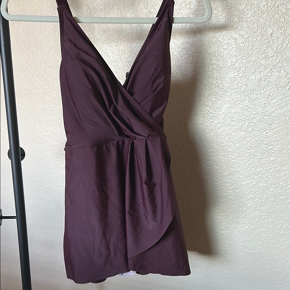 Elegant Purple Women's Swim Dress
